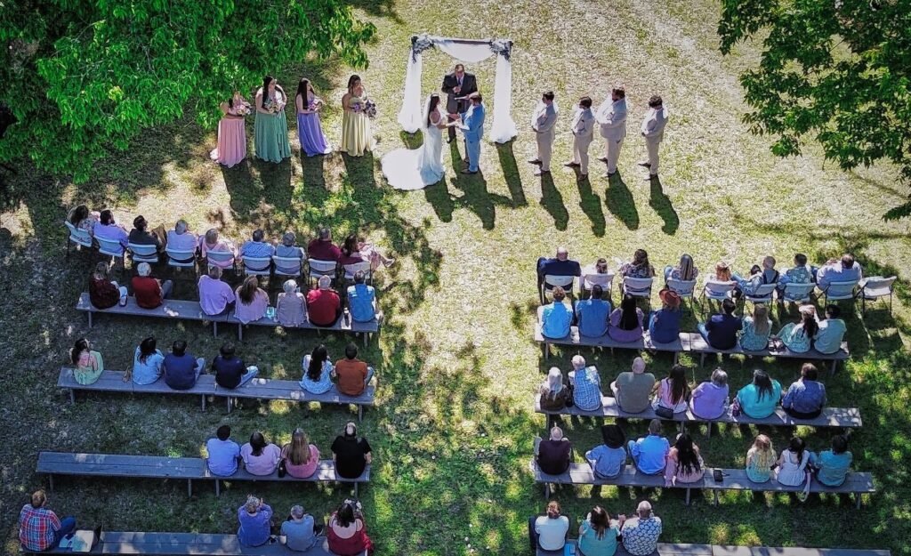 Real wedding at Grandpas Barn, Mountain Home AR